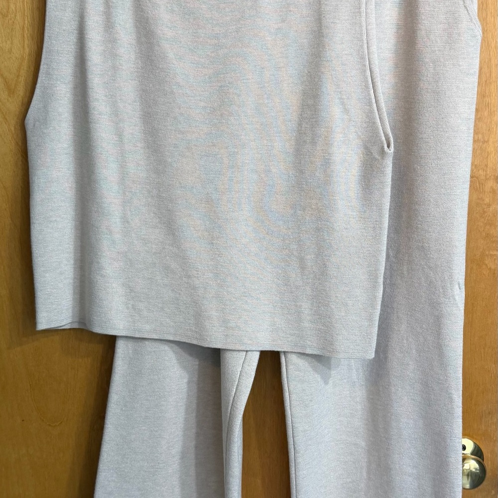 Cyrus Light Gray Knit Pants & Top Set